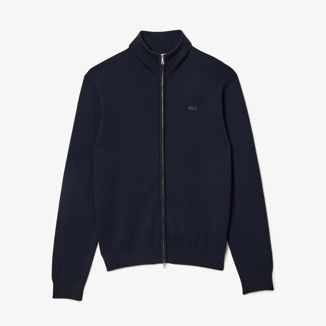 Men's Zippered Stand-Up Neck Wool Cardigan Men's Zippered Stand-Up Neck Wool Cardigan - AH1955-00-166