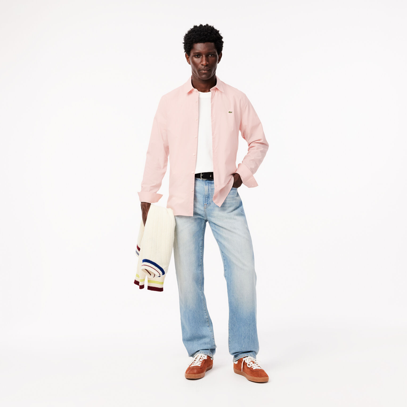 Slim Fit Stretch Cotton Poplin Shirt - CH5620-00-ADY