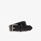 Men's Lacoste Engraved Rolling Buckle Grained Leather Belt men s lacoste engraved rolling buckle grained leather belt