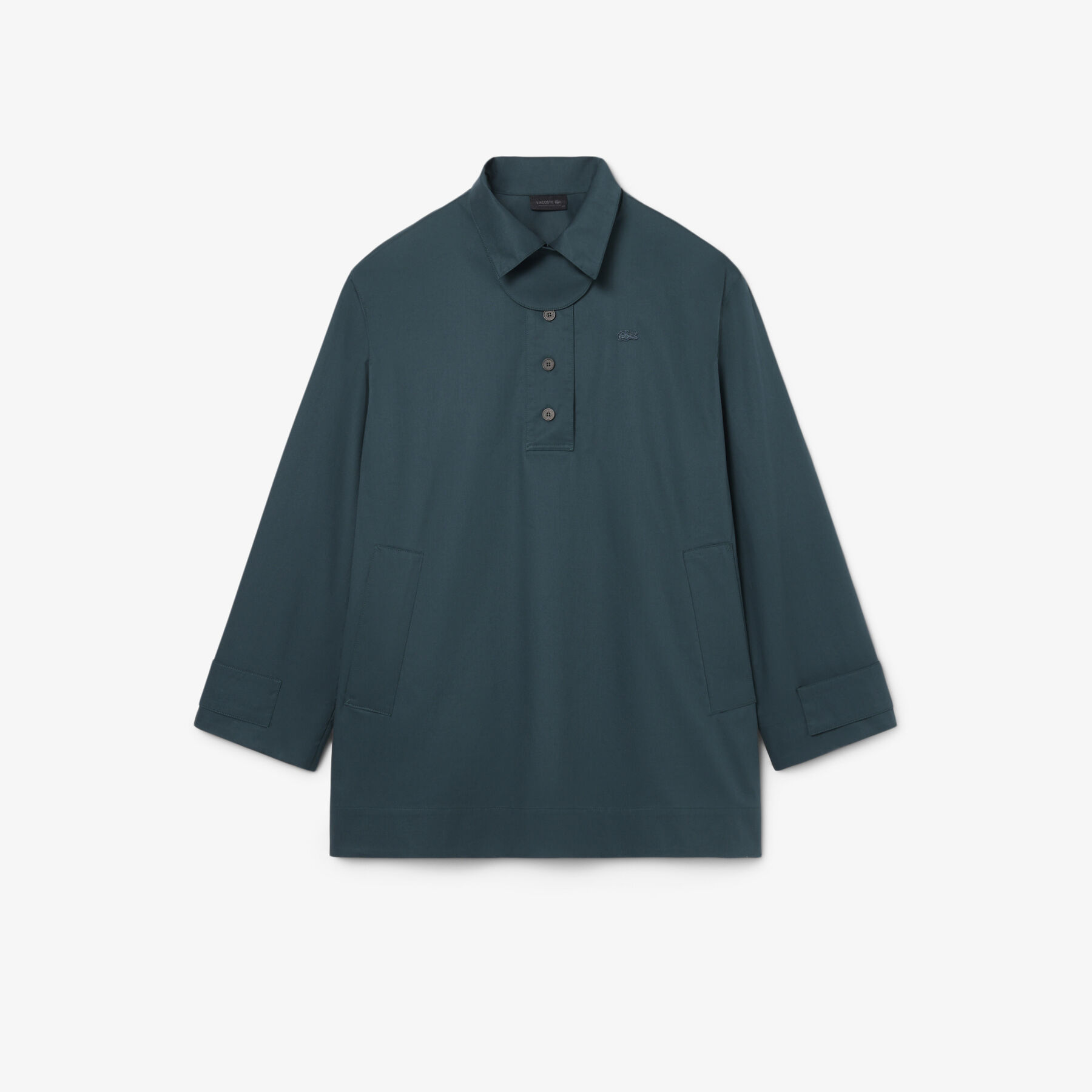 Runway Oversized Twill Mini Dress lacoste runway oversized twill mini dress