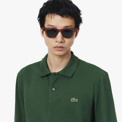 Classic Fit Long Sleeved L.12.12 Polo Shirt
