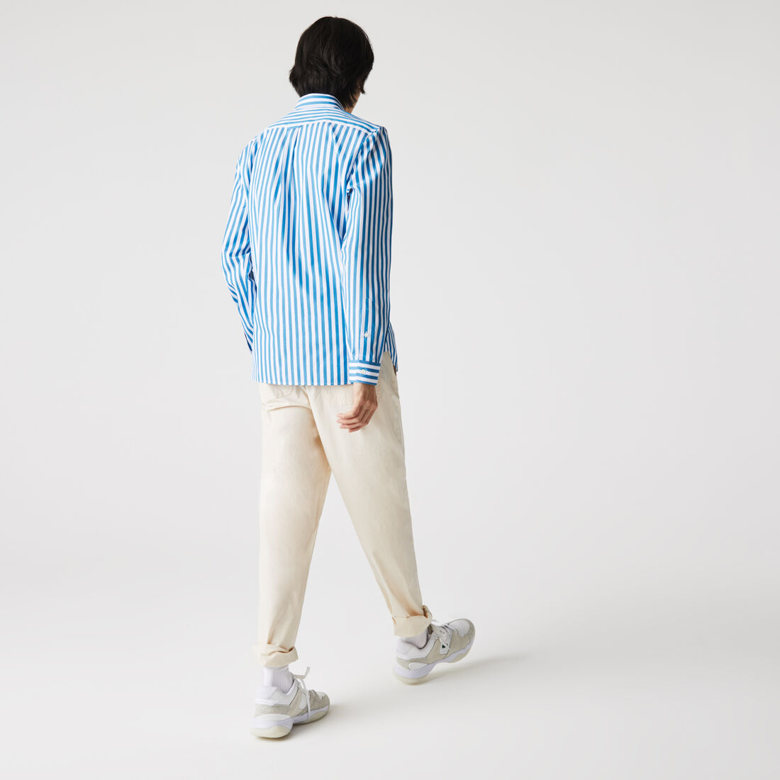 قميص بوبلين مخطط بقصة عادية للرجال قميص بوبلين مخطط بقصة عادية للرجال