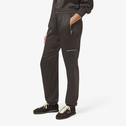 Oversized Satin Sweatpants