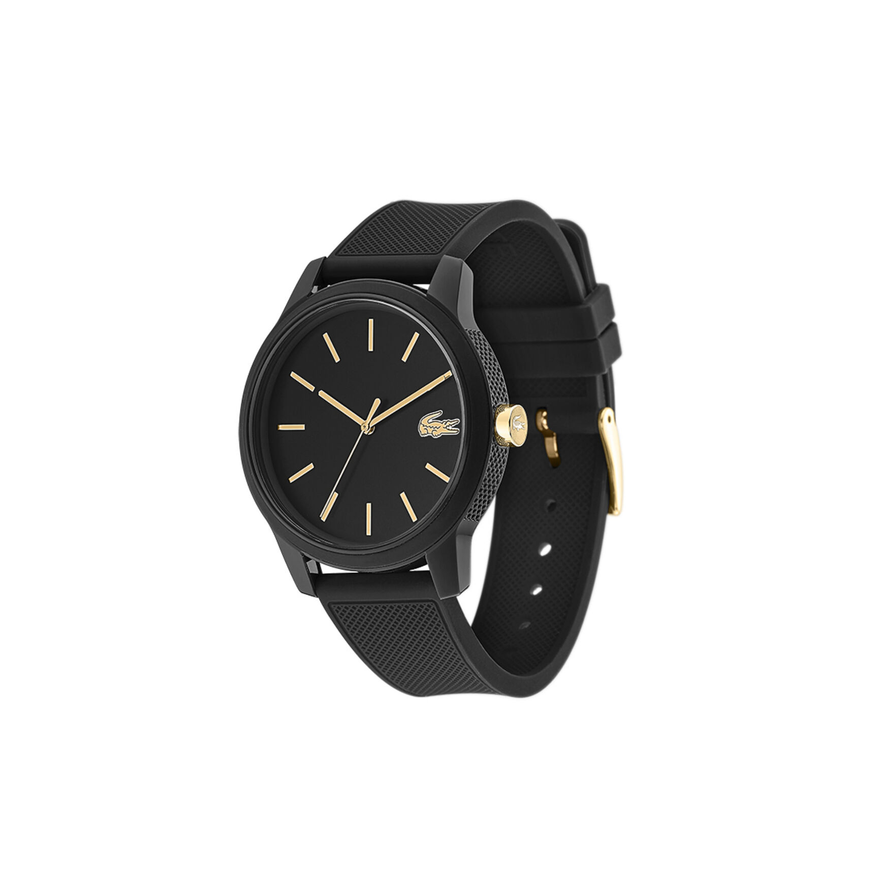 Lacoste Lacoste.12.12 Mens Black Dial Watch Lacoste Lacoste.12.12 Mens Black Dial Watch