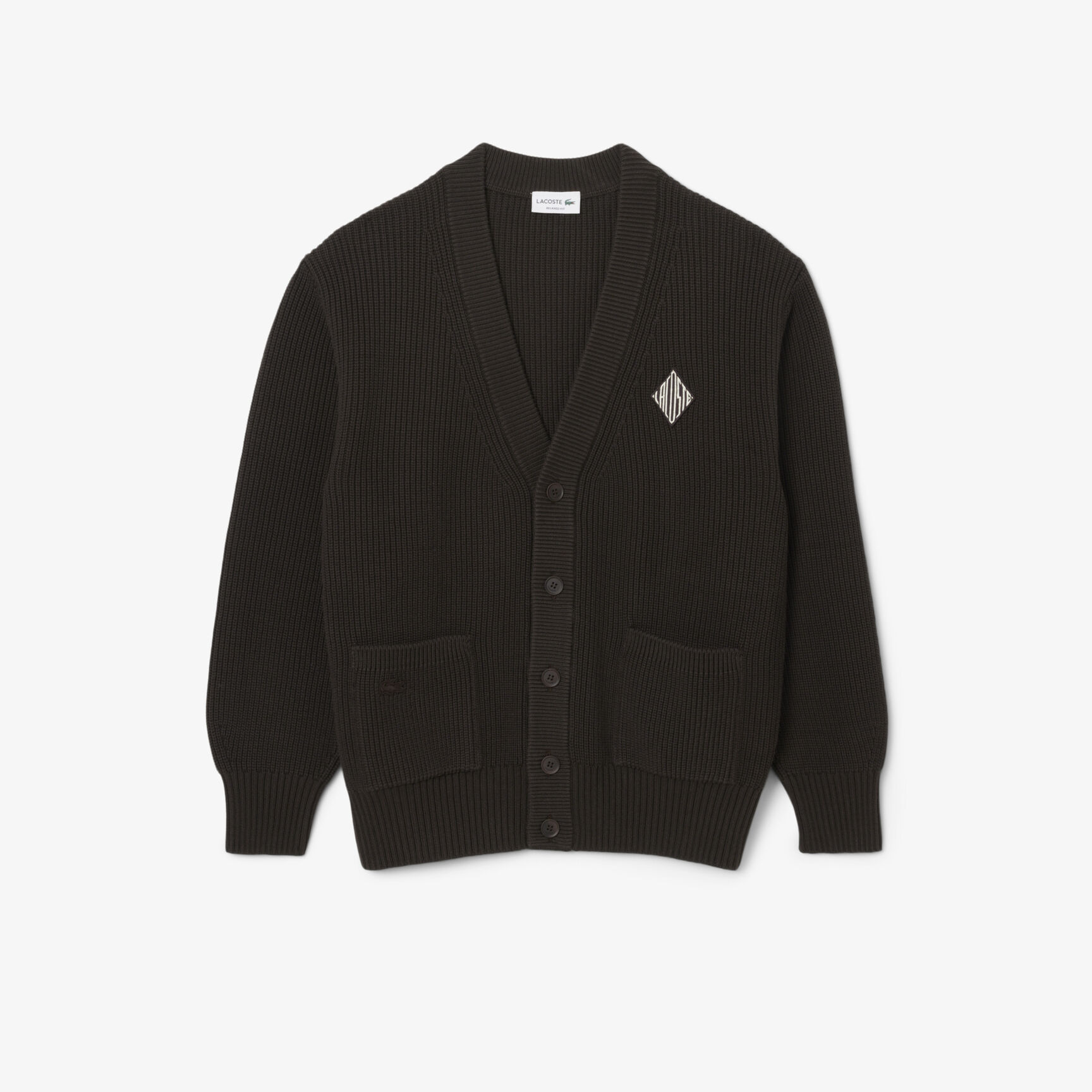 Relaxed Fit Ribbed Cotton Cardigan - AH0611-00-3LA