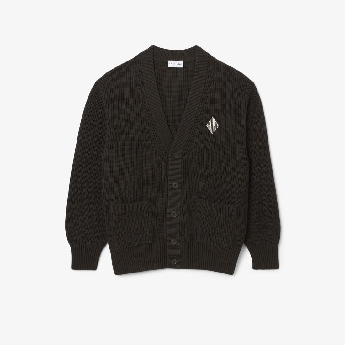 Relaxed Fit Ribbed Cotton Cardigan Relaxed Fit Ribbed Cotton Cardigan - AH0611-00-3LA