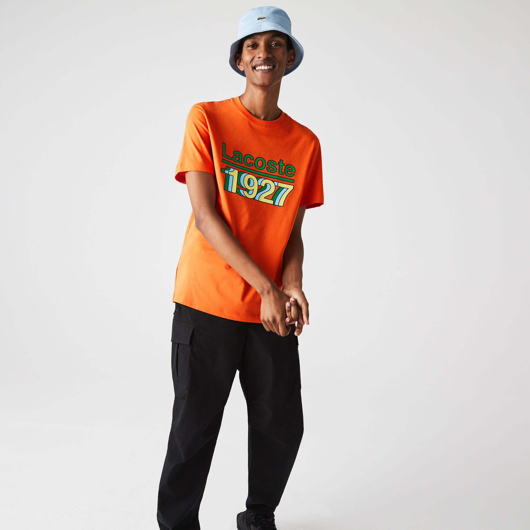 Men's Crew Neck Vintage Printed Cotton T-shirt Men's Crew Neck Vintage Printed Cotton T-shirt