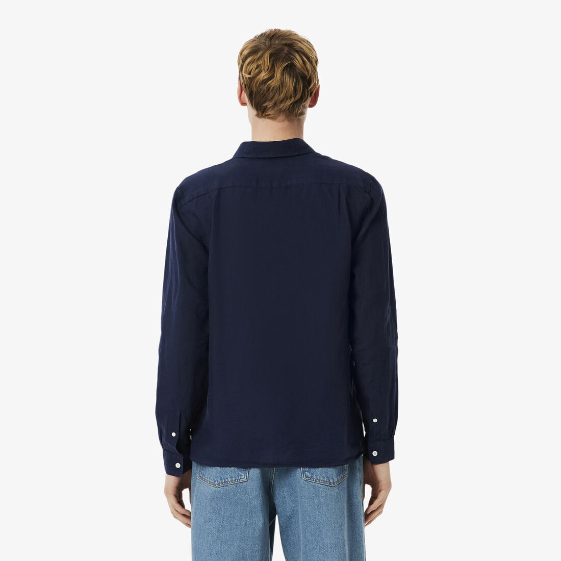 قميص كتان بقصّة عادية Men's Lacoste Linen Shirt - CH5692-00-166