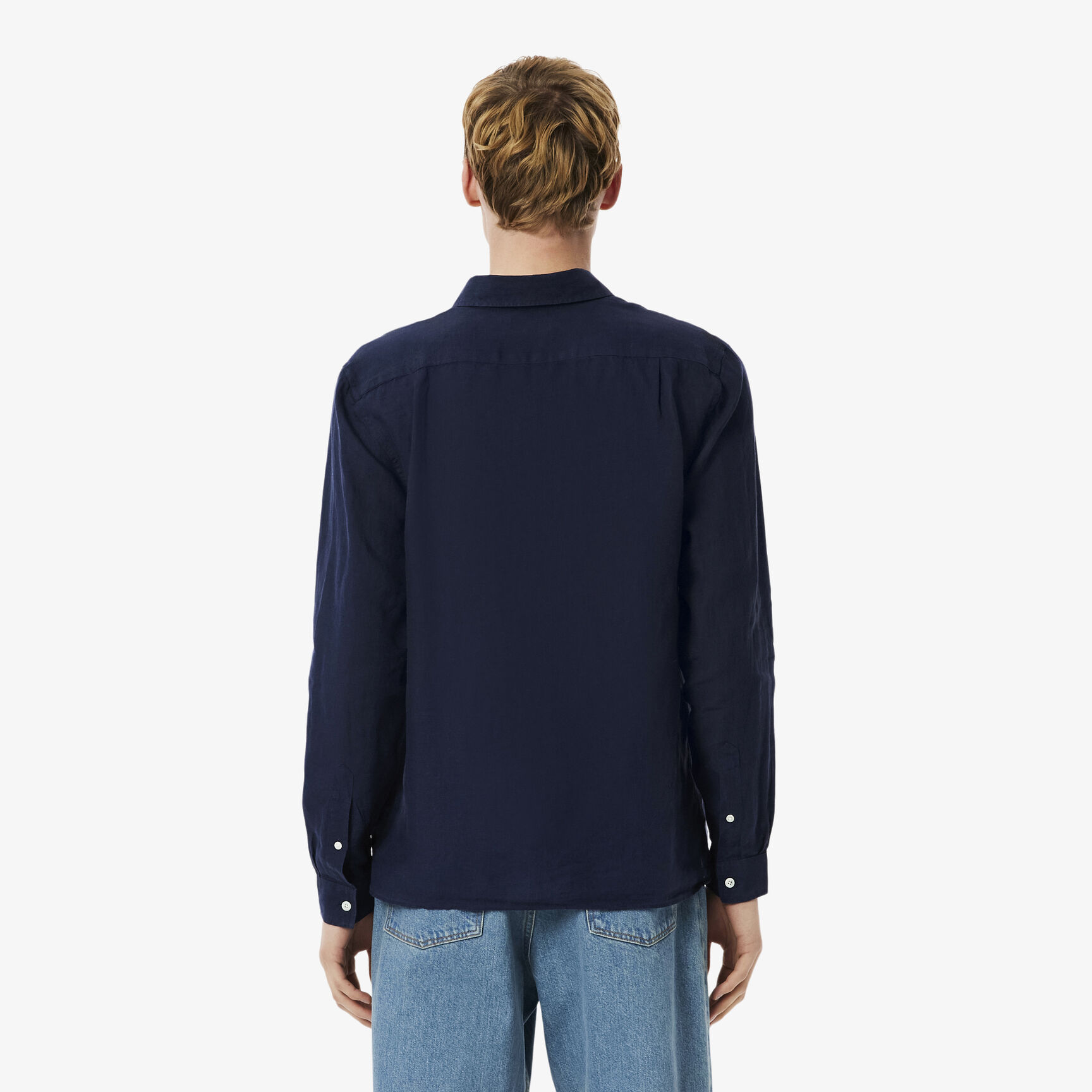 قميص كتان بقصّة عادية Men's Lacoste Linen Shirt - CH5692-00-166