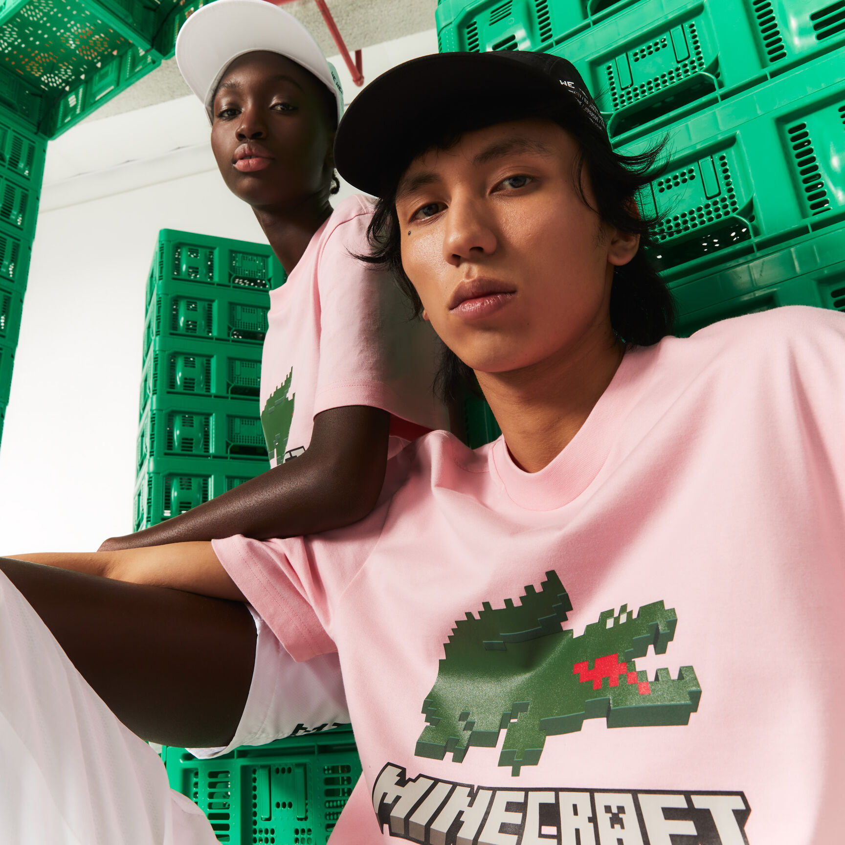 Unisex Lacoste x Minecraft Print Organic Cotton T-Shirt Unisex Lacoste x Minecraft Print Organic Cotton T-Shirt