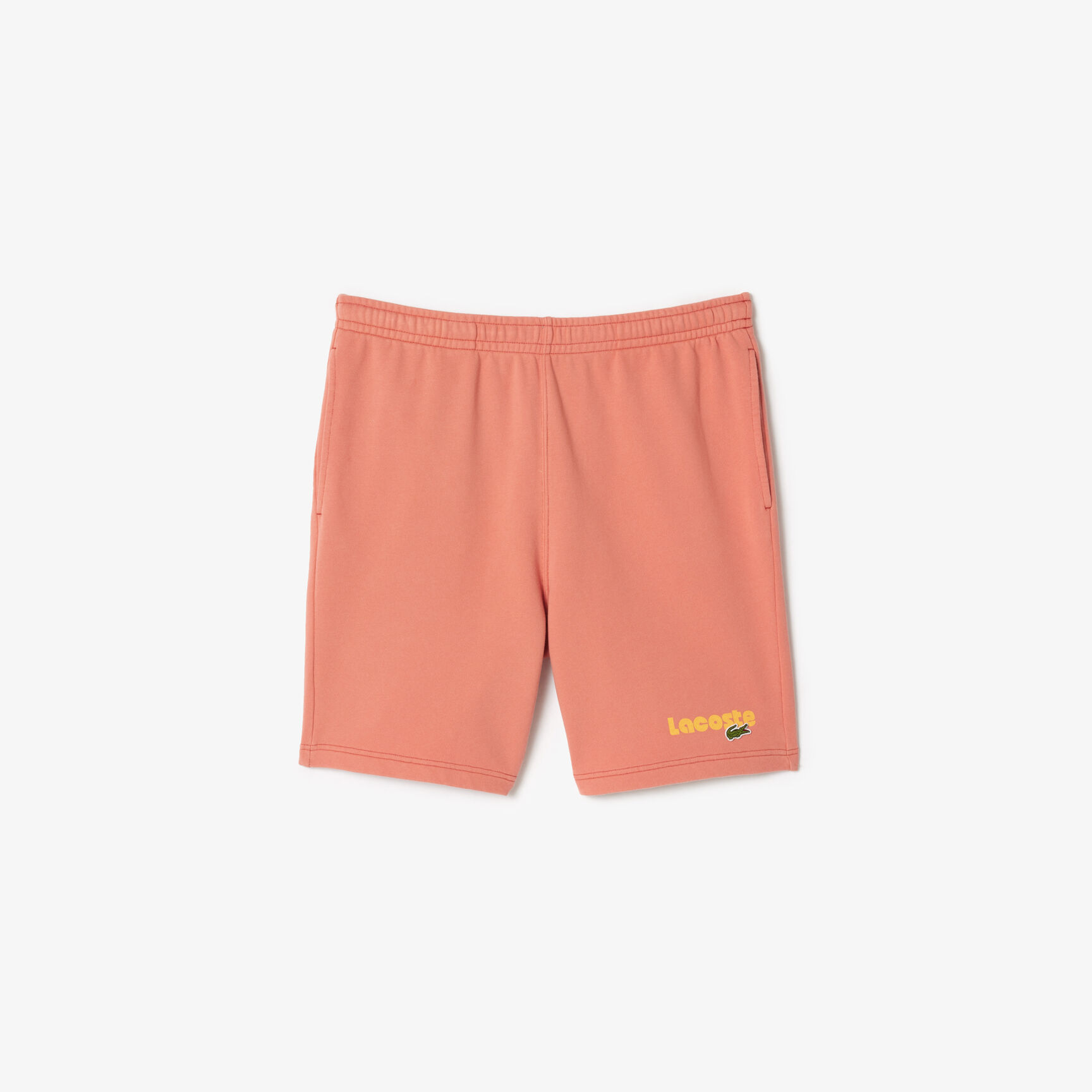 Washed Effect Lacoste Print Jogger Shorts Washed Effect Lacoste Print Jogger Shorts - GH7526-00-ZV9