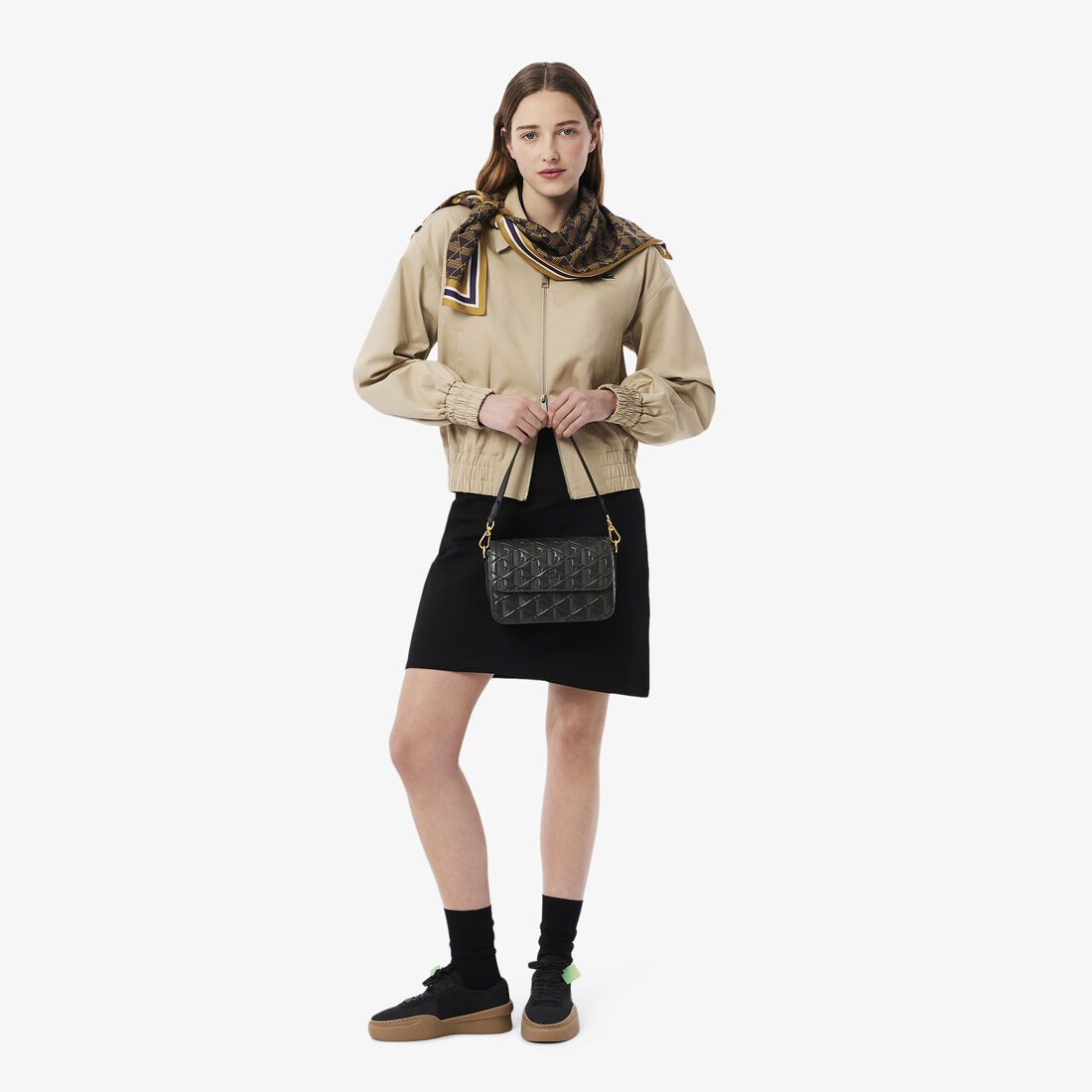 حقيبة كتف ماهيكي جلدية منقوشة Maheki Embossed Leather Shoulder Bag - NF4712MH-000