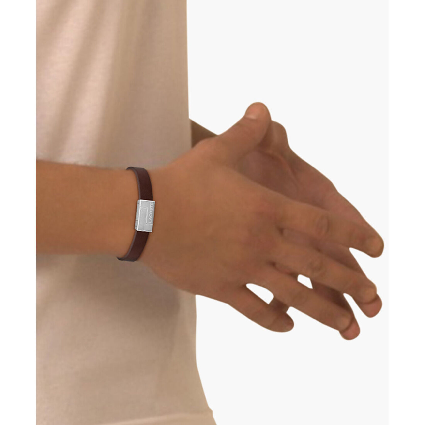 Men Wrist Band Bracelet Men Wrist Band Bracelet - 2040071-BROWN