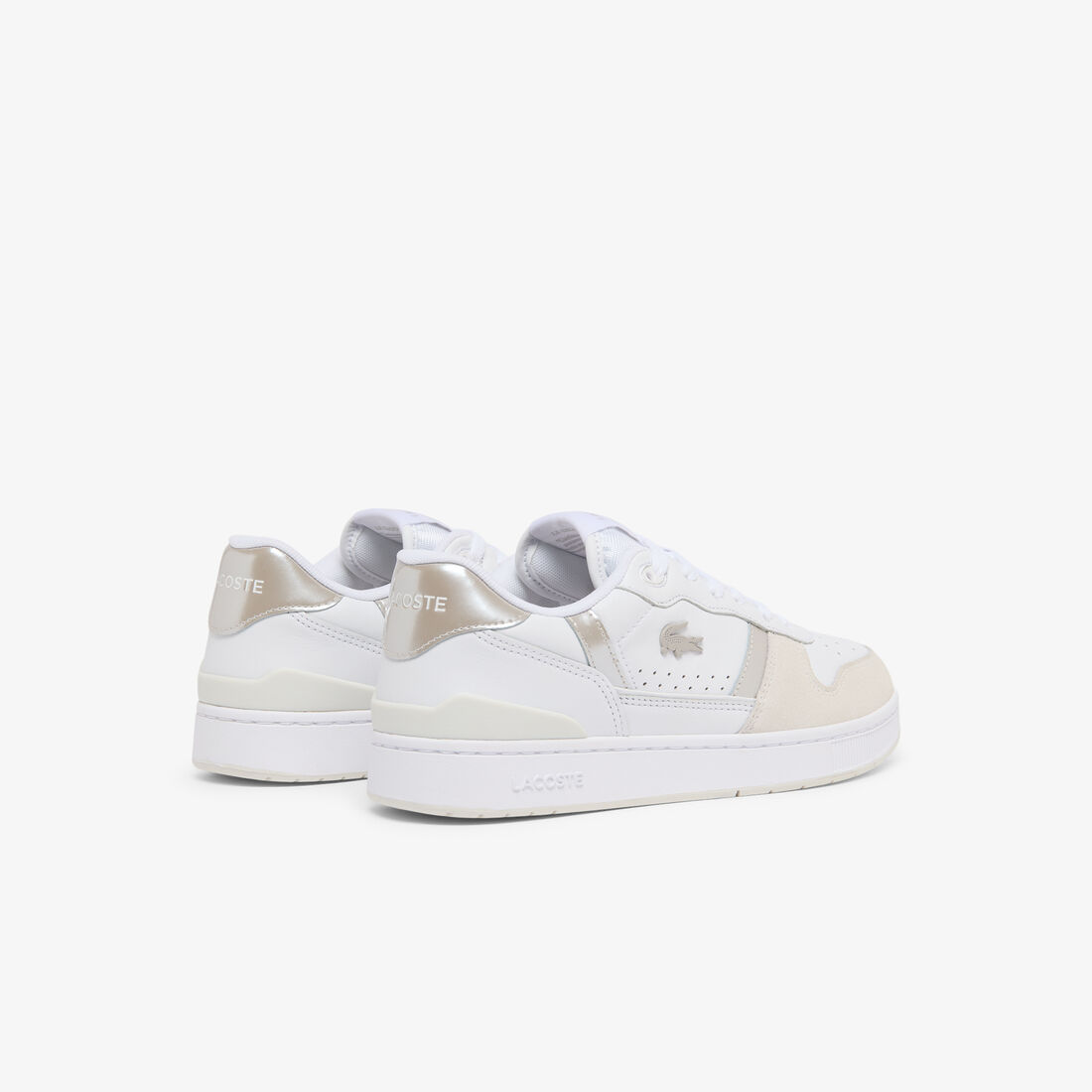 lacoste women s t clip set leather sneakers