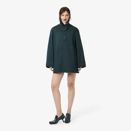 لاكوست runway oversized twill mini dress