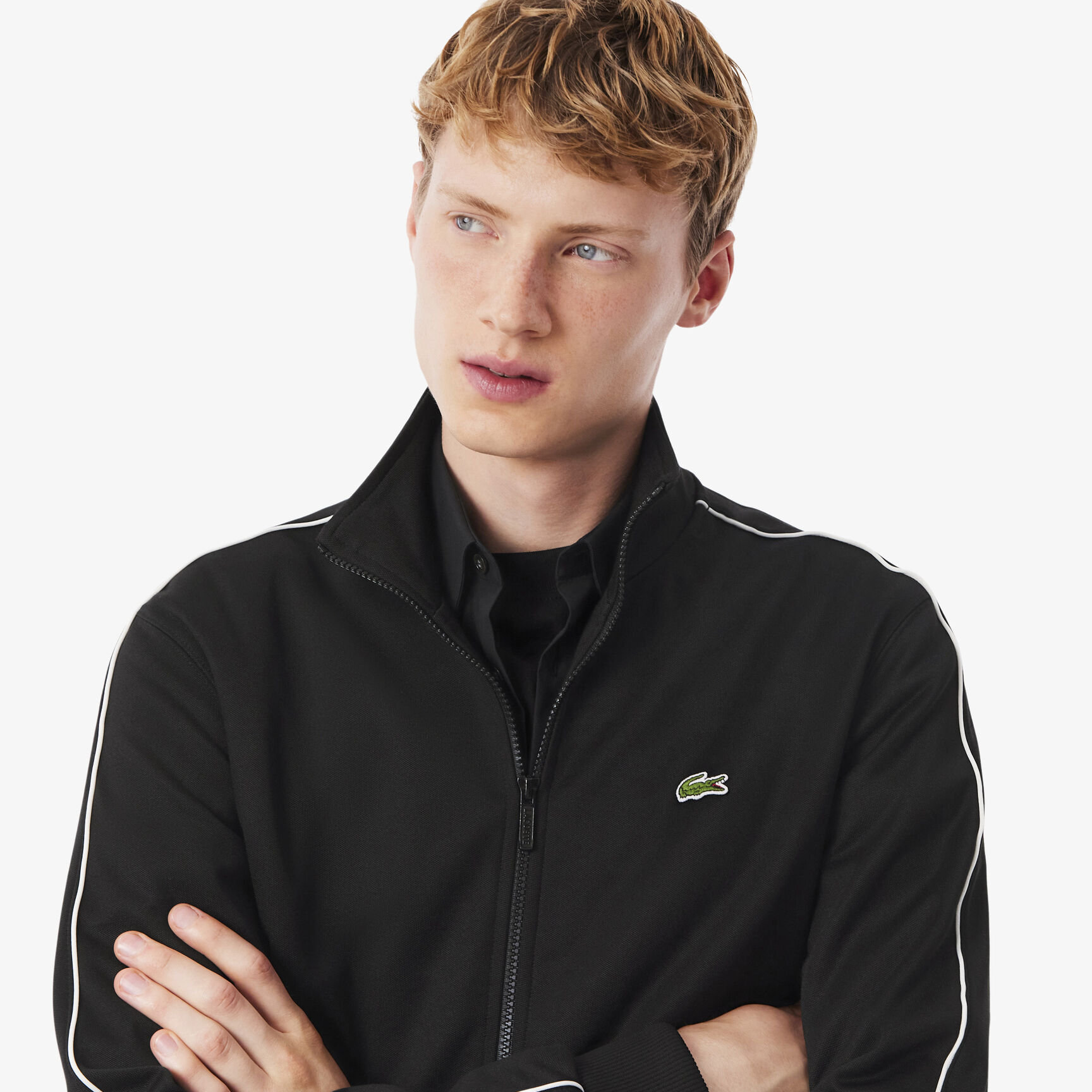 Paris Pique Zip Front Track Jacket Paris Pique Zip Front Track Jacket - SH1457-00-031