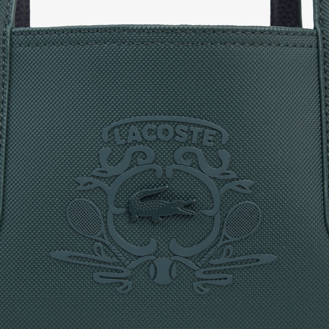lacoste reversible tote with pouch
