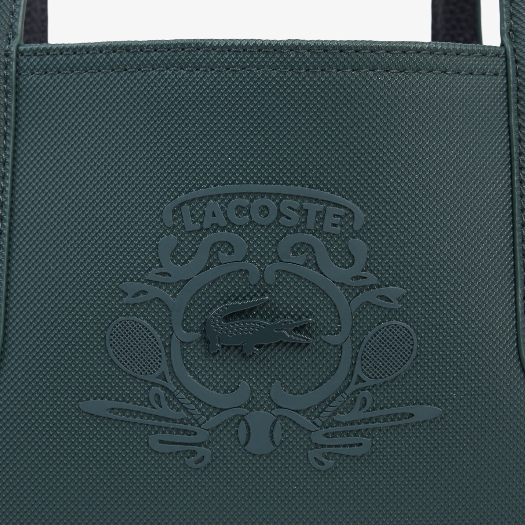 lacoste reversible tote with pouch