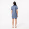 فستان بولو بقصة ضيقة من قماش الجاكارد المزين بشعار لاكوست Slim Fit Monogram Polo Dress - EF2655-00-6LE