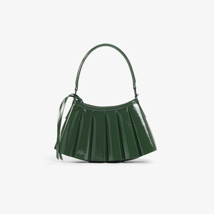 لاكوست runway small patent leather lenglen purse