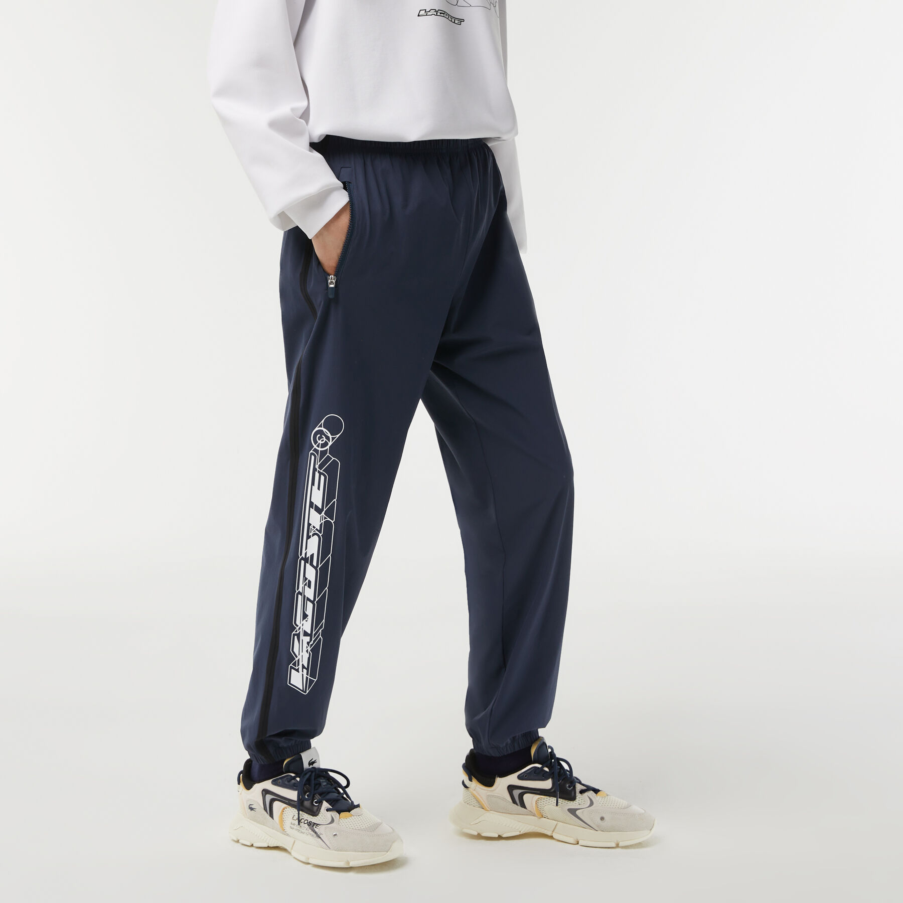 Men's Lacoste Showerproof Stretch Track Pants men s lacoste showerproof stretch track pants