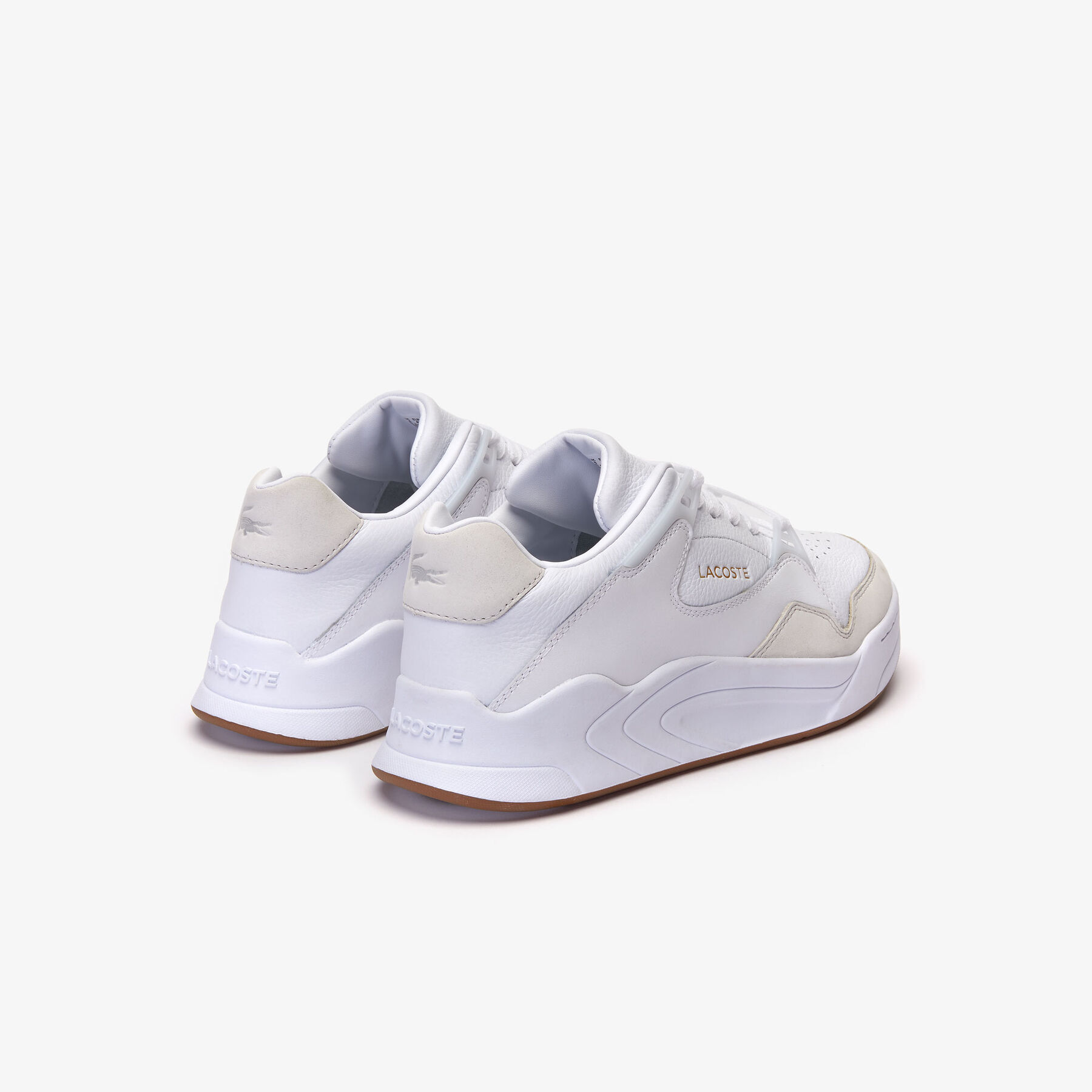 Men's Court Slam Perforated Leather Trainers lacoste men s court slam perforated leather trainers