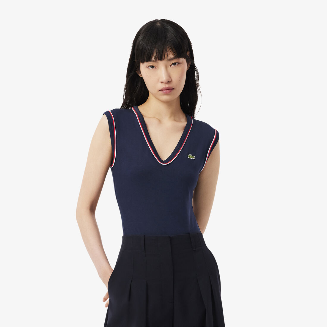 Slim Fit Open Back Cotton Body - TF0187-00-GWI