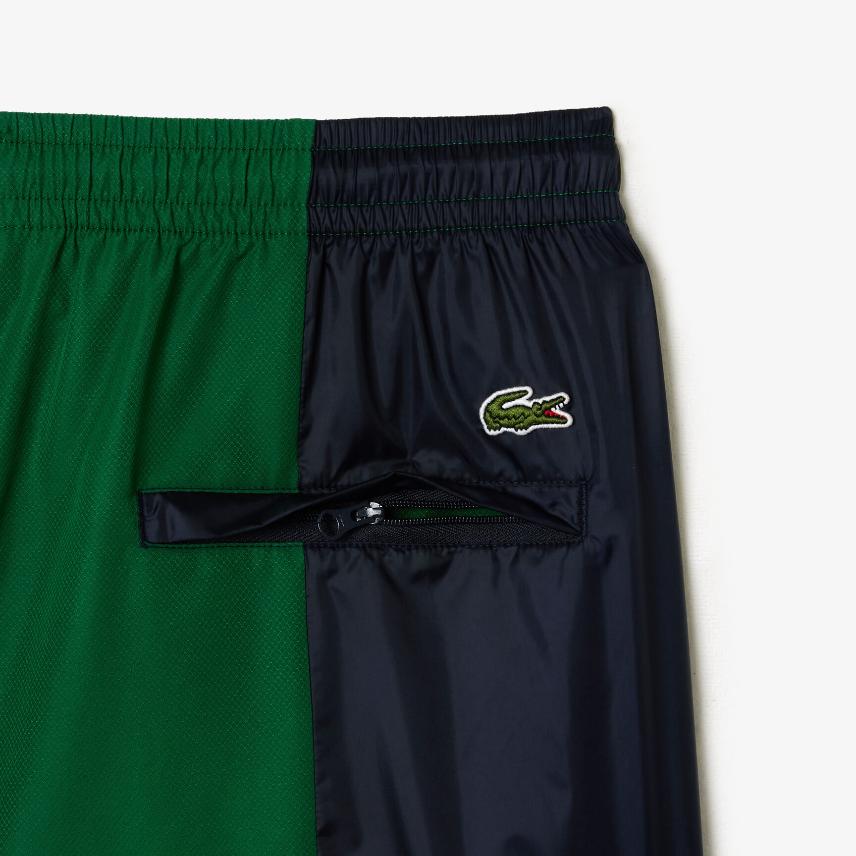 Mixed Material Colourblock Sportsuit Track Pants - XH1624-00-QIU