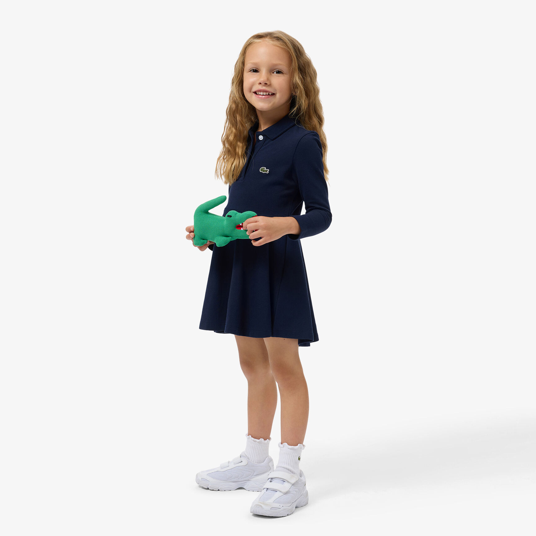 Long Sleeved Stretch Pique Polo Dress - EJ0904-00-166