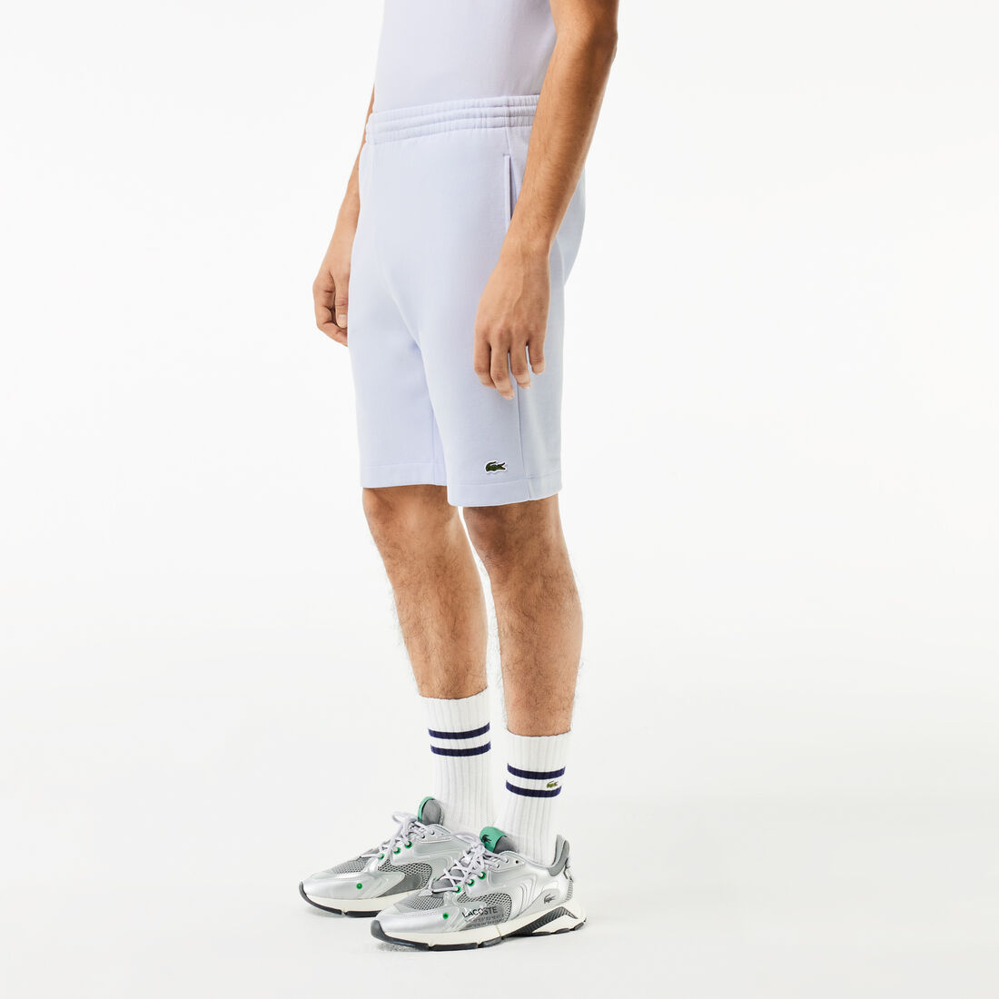 Regular Fit Fleece Shorts Men's Lacoste Organic Brushed Cotton Fleece Jogger Shorts - GH9627-00-J2G