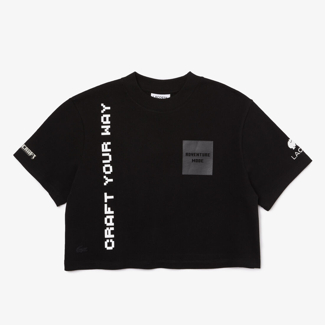 Women's Lacoste L!VE x Minecraft Short Organic Cotton T-Shirt Women's Lacoste L!VE x Minecraft Short Organic Cotton T-Shirt