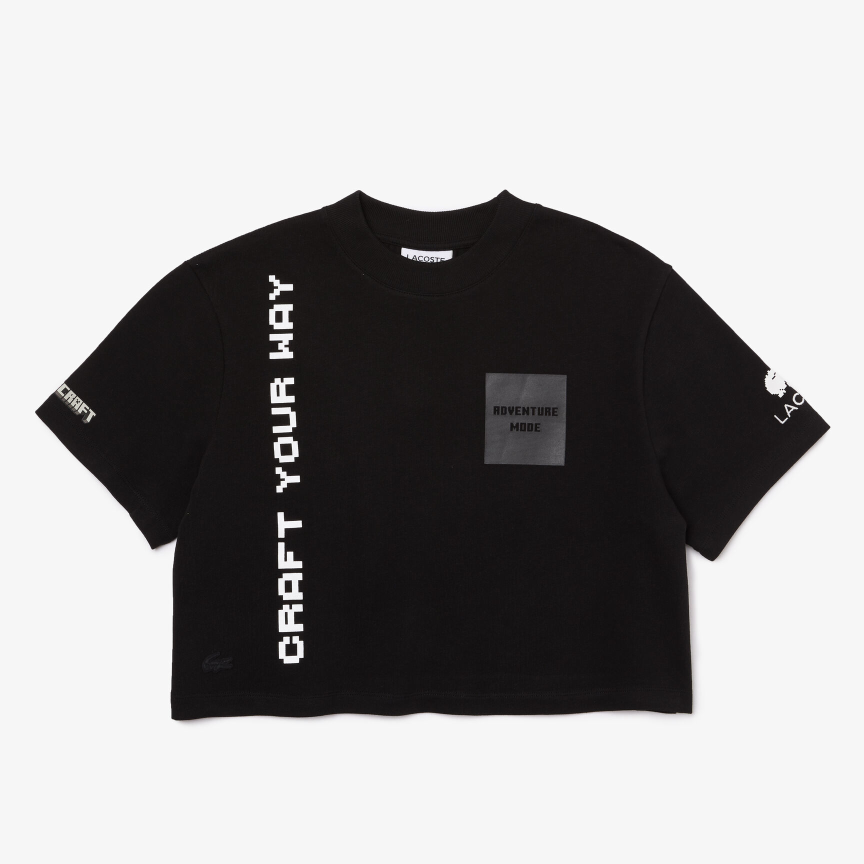 Women's Lacoste L!VE x Minecraft Short Organic Cotton T-Shirt Women's Lacoste L!VE x Minecraft Short Organic Cotton T-Shirt