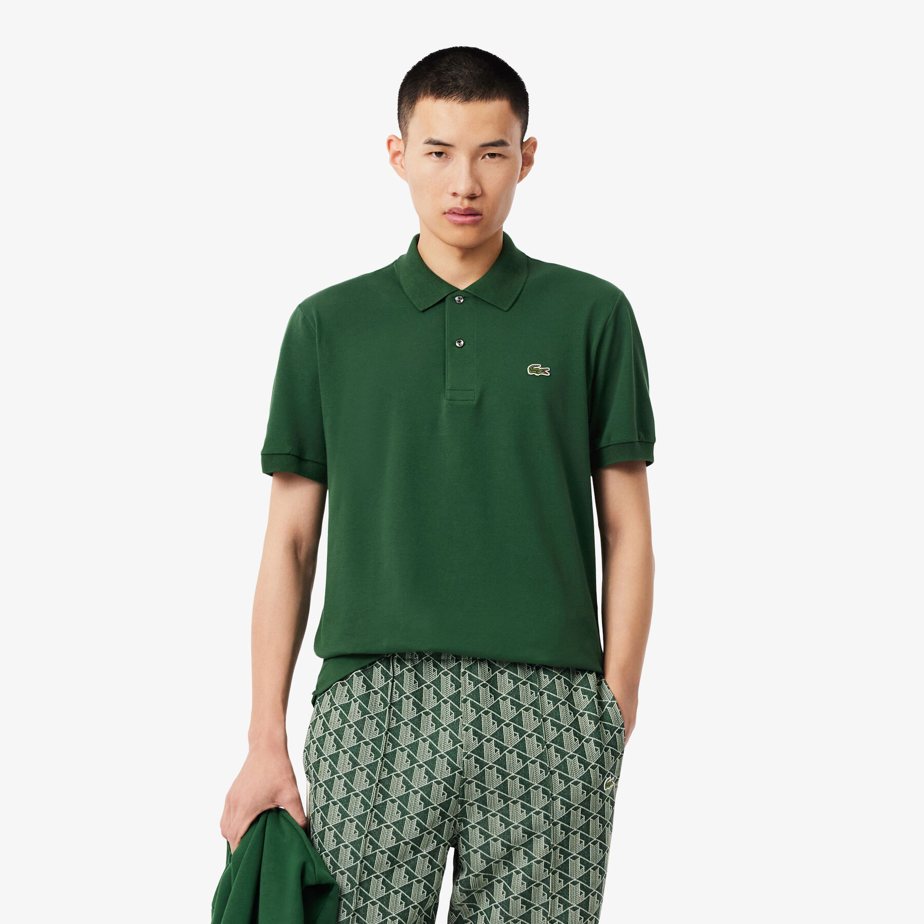 قميص بولو كلاسيكي بقصة كلاسيكية، مقاس L.12.12، خفيف الوزن Classic Fit L.12.12 LIGHT Pique Polo Shirt - PH9851-00-132