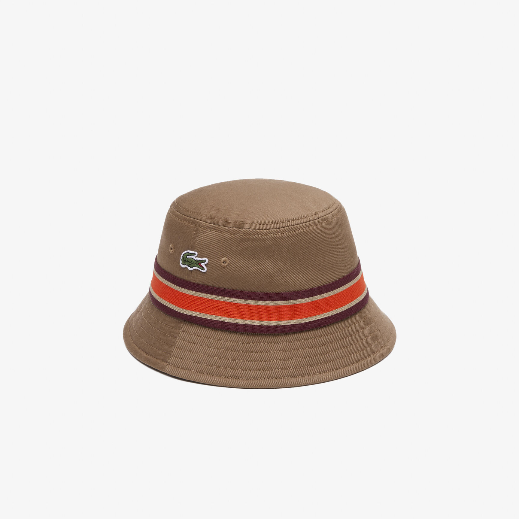 Cotton Gabardine Contrast Stripe Bucket Hat - RK0808-00-SIX