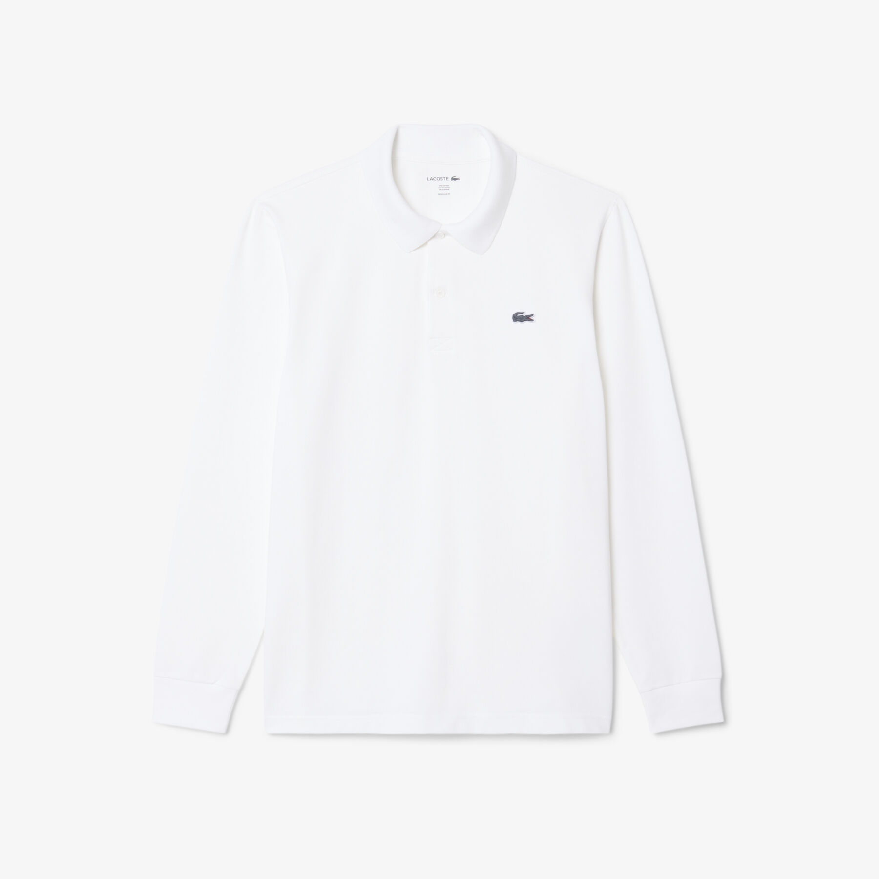 Regular Fit Long Sleeved Cotton Blend Polo Shirt lacoste regular fit long sleeved cotton blend polo shirt