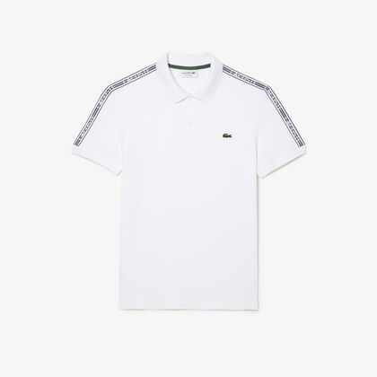 Regular Fit Stretch Pique Logo Polo Shirt