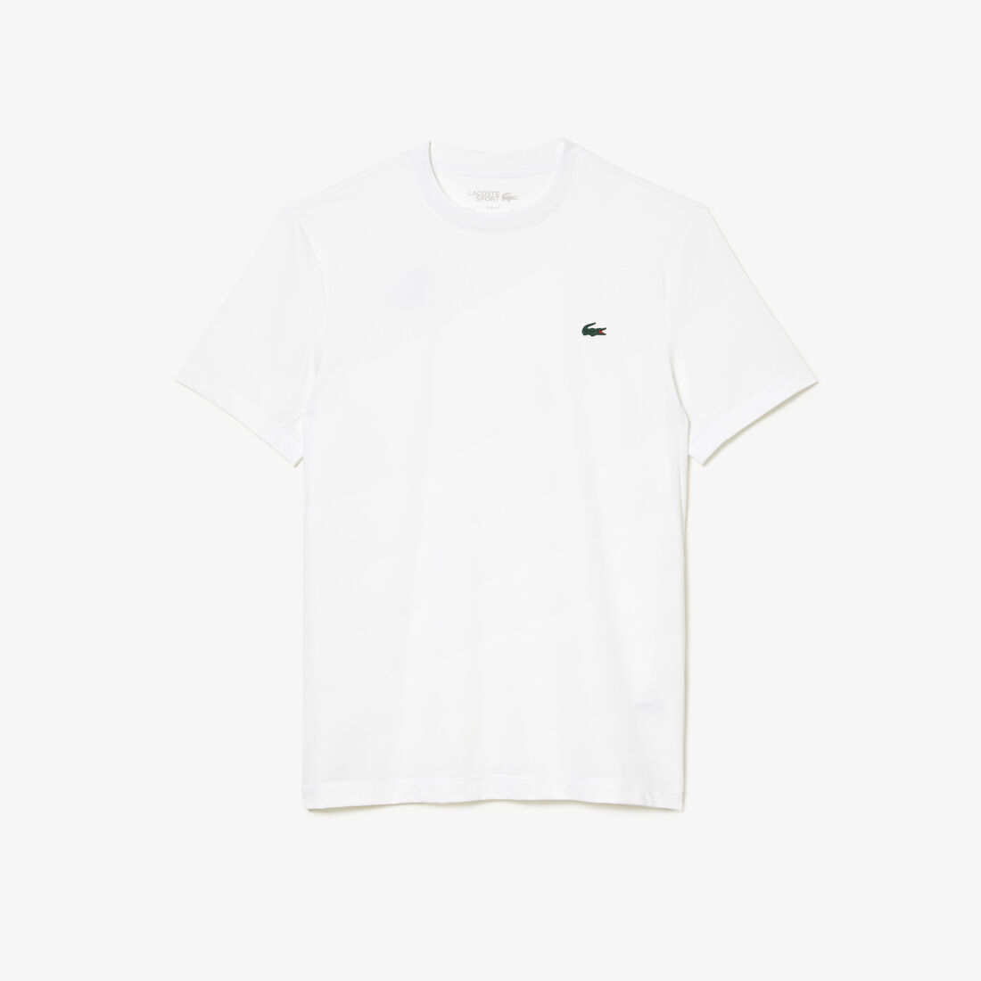 تي شيرت لاكوست بقصّة فضفاضة وفتحة رقبة مستديرة وطبعة التمساح للرجال Men's Lacoste Sport Slim Fit Stretch Jersey T-shirt - TH5207-00-001