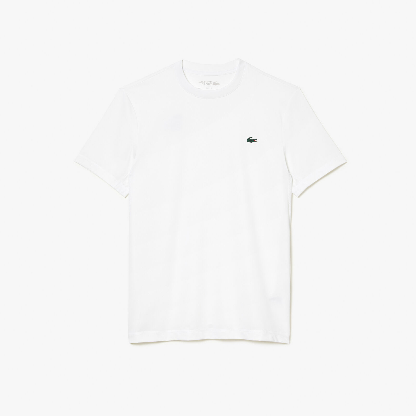 تي شيرت لاكوست بقصّة فضفاضة وفتحة رقبة مستديرة وطبعة التمساح للرجال Men's Lacoste Sport Slim Fit Stretch Jersey T-shirt - TH5207-00-001