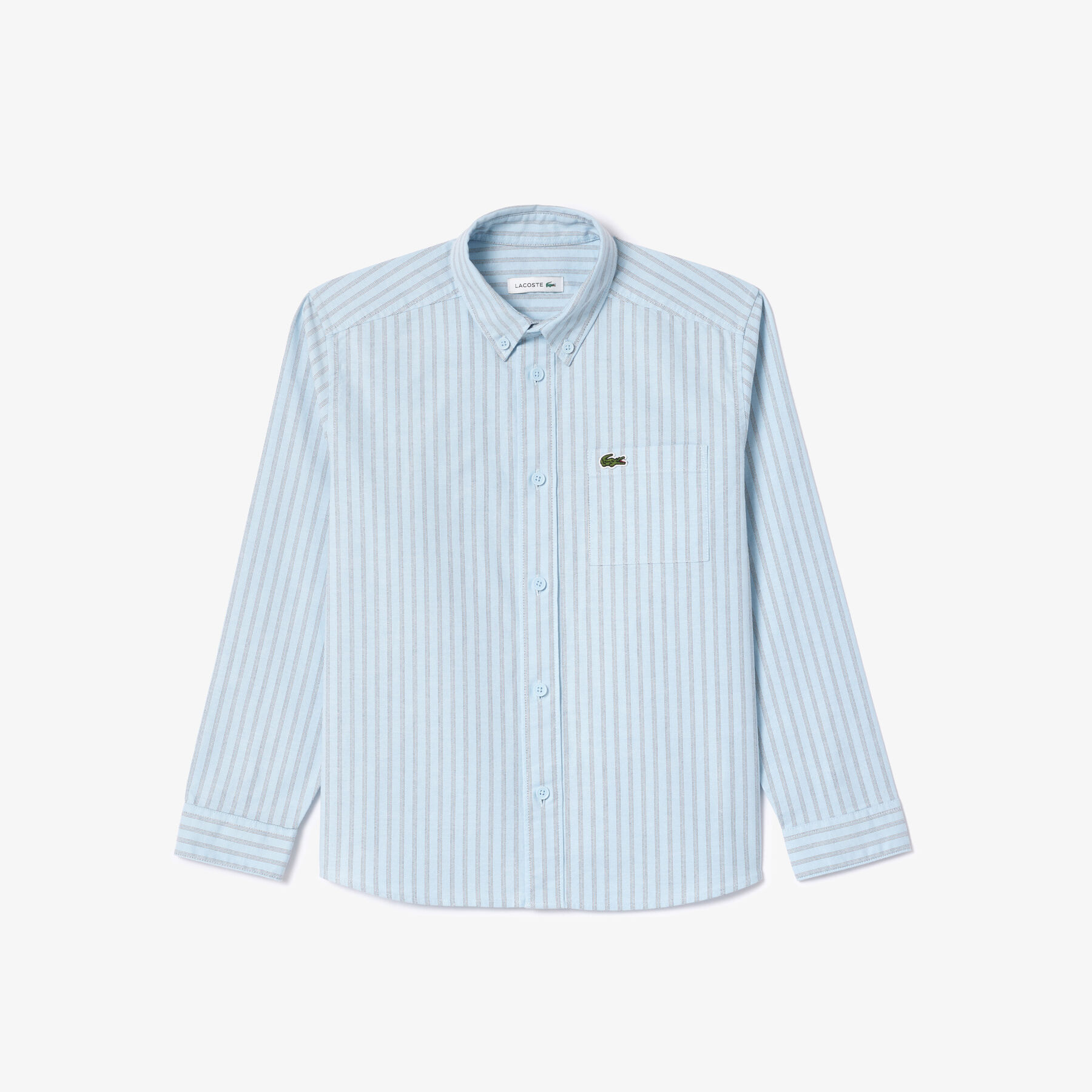 lacoste oxford breast pocket shirt