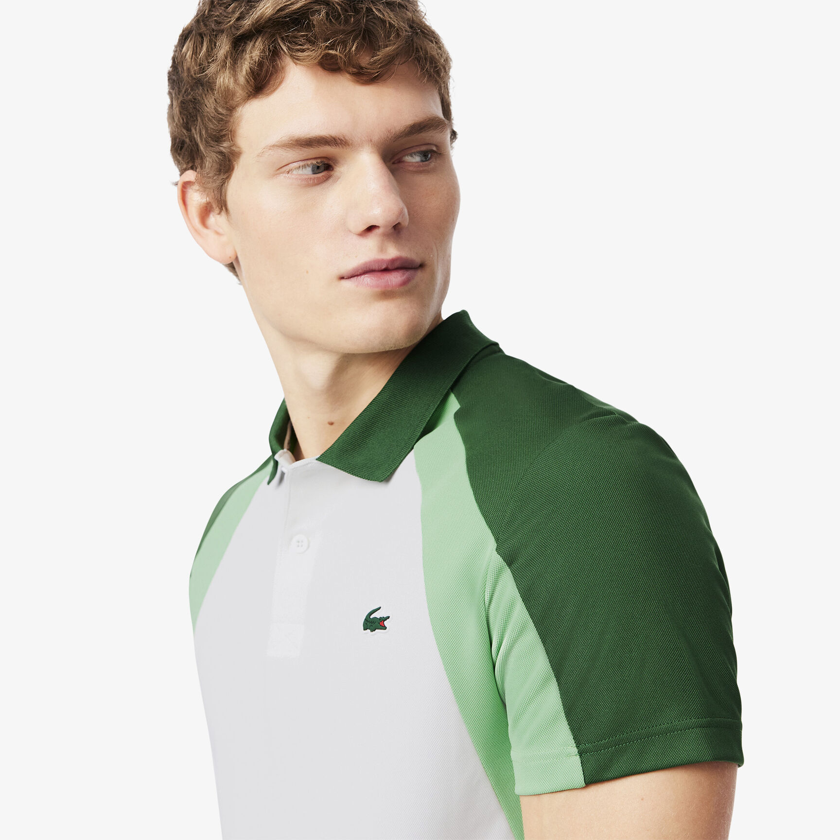 Colour-Block Printed Sport Polo Shirt Colour-Block Printed Sport Polo Shirt - DH8963-00-EXI