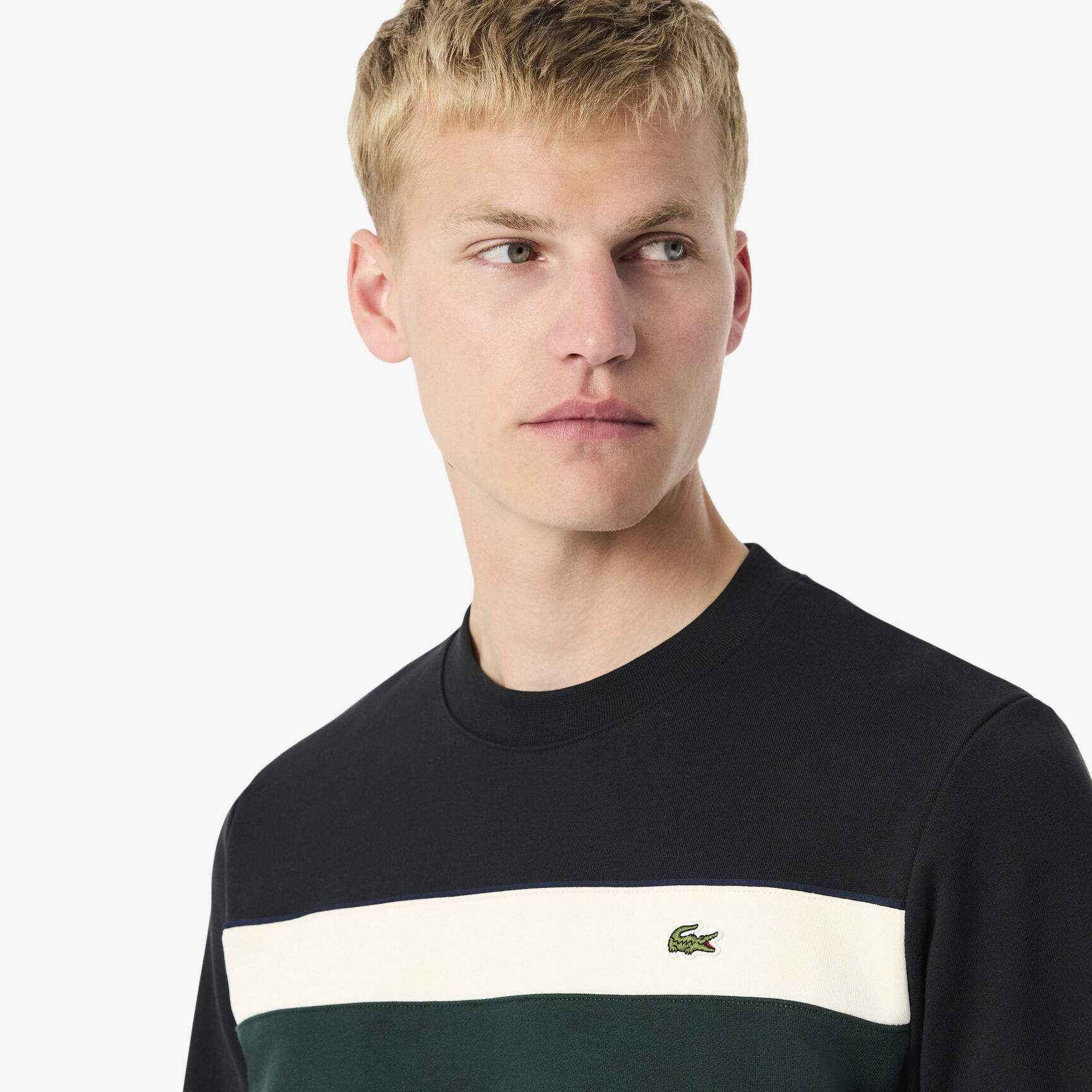 سويت شيرت من الصوف متعدد الألوان Colour-Block Fleece Sweatshirt - SH5498-00-6XH