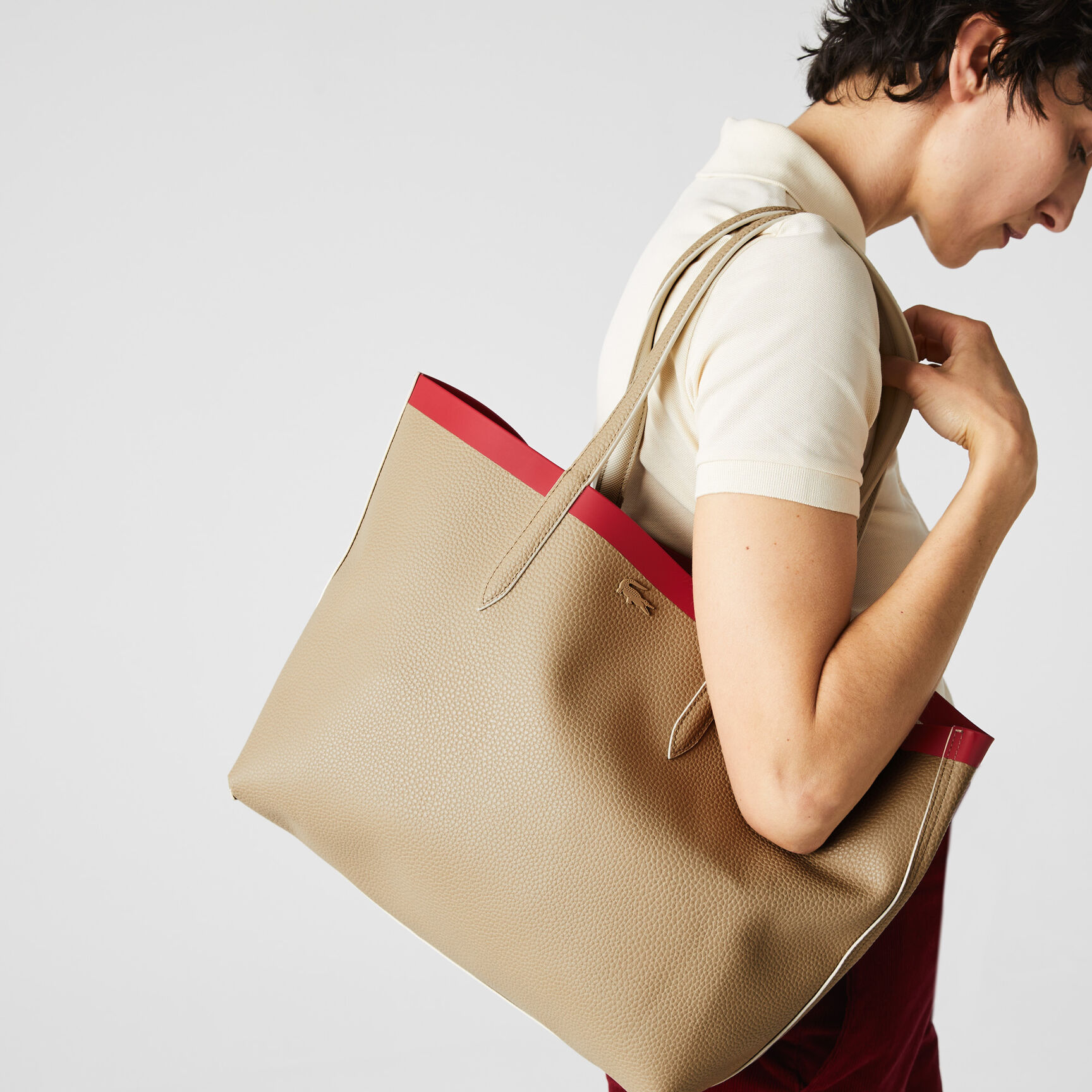 Women's Anna Removable Zip Pouch Canvas Large Shopper Bag Women's Anna Removable Zip Pouch Canvas Large Shopper Bag