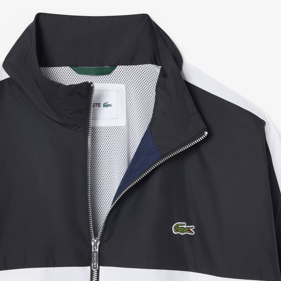 lacoste colour block track jacket