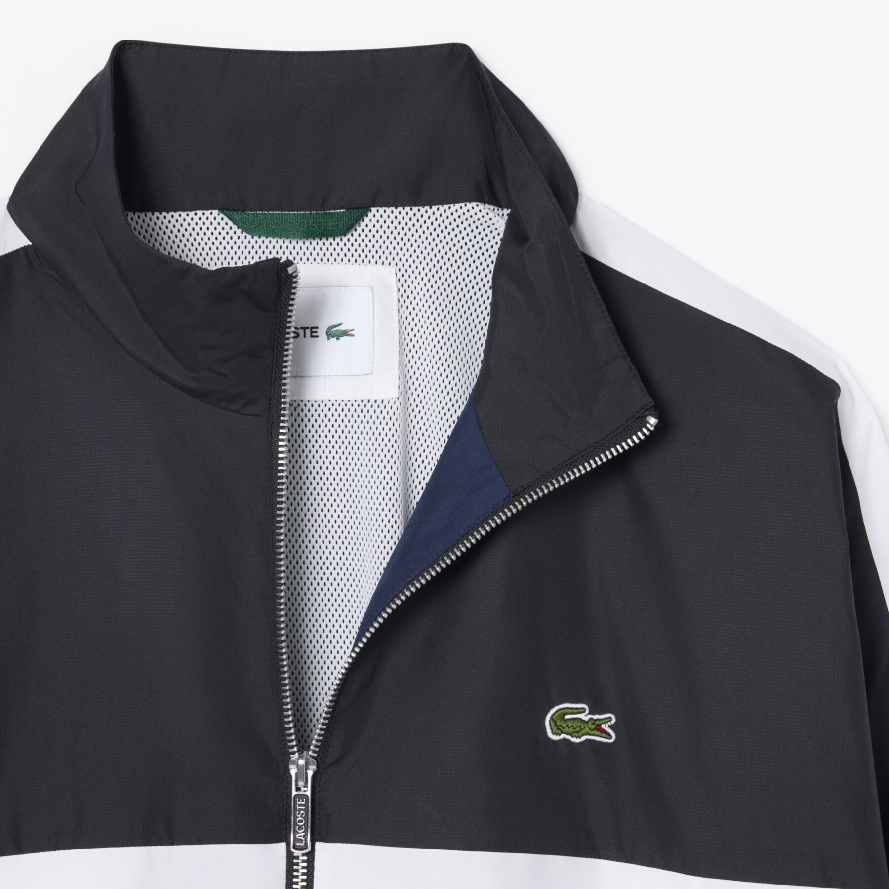 lacoste colour block track jacket