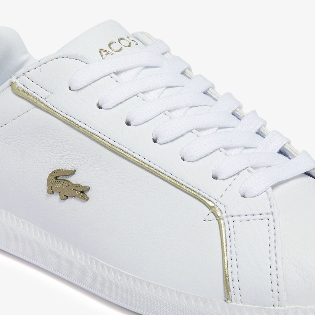 Women's Graduate Leather Metallic Detailing Trainers Women's Graduate Leather Metallic Detailing Trainers