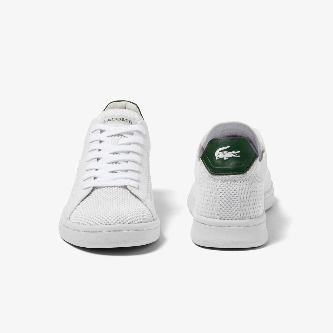 Women's Lacoste Carnaby Pique Textile Heel Pop Trainers Women's Lacoste Carnaby Pique Textile Heel Pop Trainers - 45SFA0021-082