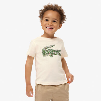 Crocodile Print Cotton T-shirt
