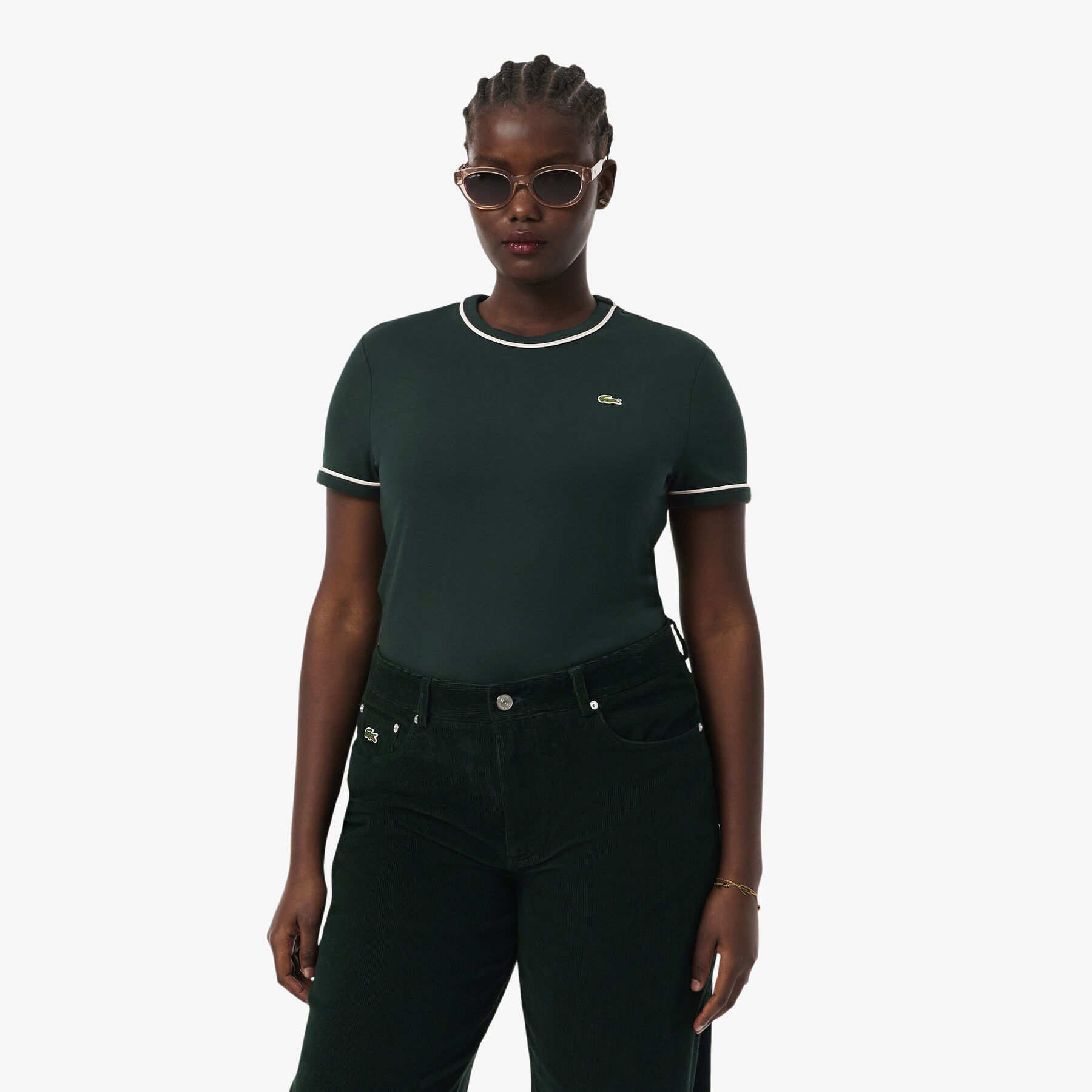 تيشيرت جيرسي بحواف متباينة Contrast Trim Jersey T-shirt - TF5289-00-AIG
