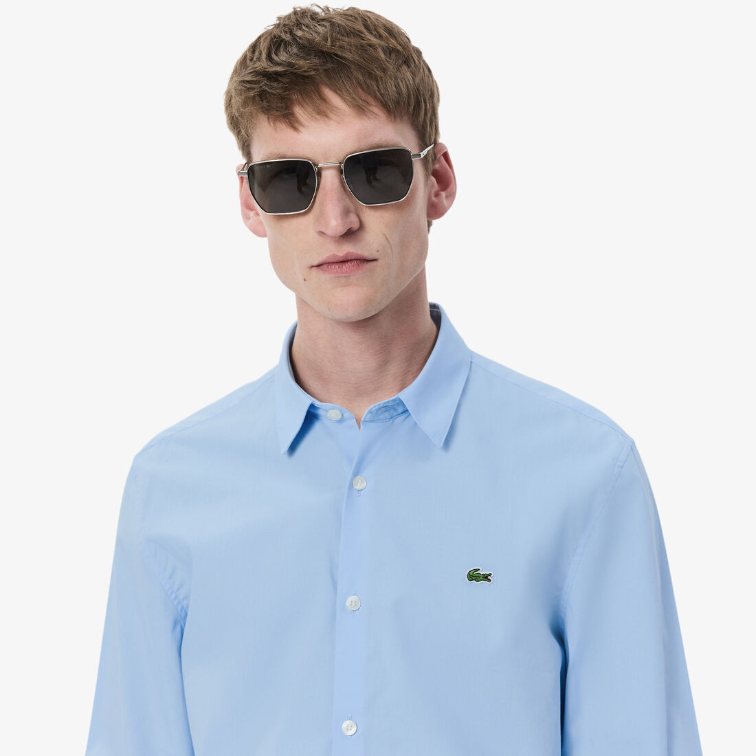 Slim Fit Stretch Cotton Poplin Shirt Slim Fit Stretch Cotton Poplin Shirt - CH5620-00-HBP