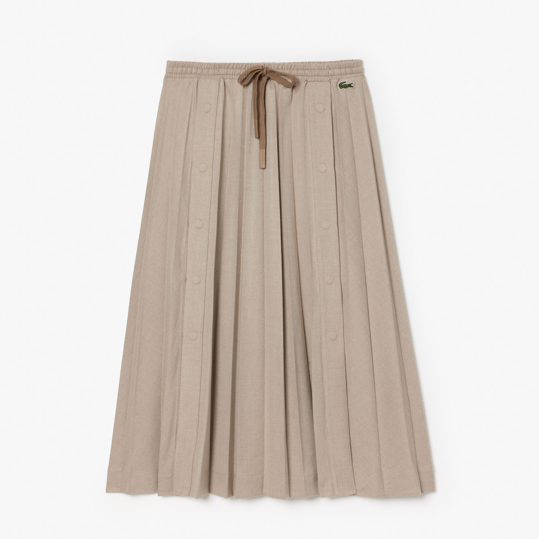 تنورة الفانيلا طويلة مطوي Long Pleated Flannel Skirt - JF4187-00-ICC